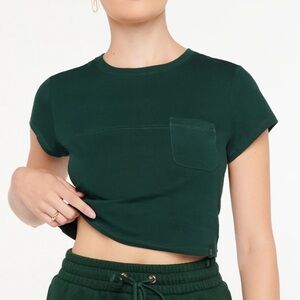 Savage x Fenty Xssential Baby Pocket Tee Green size xs